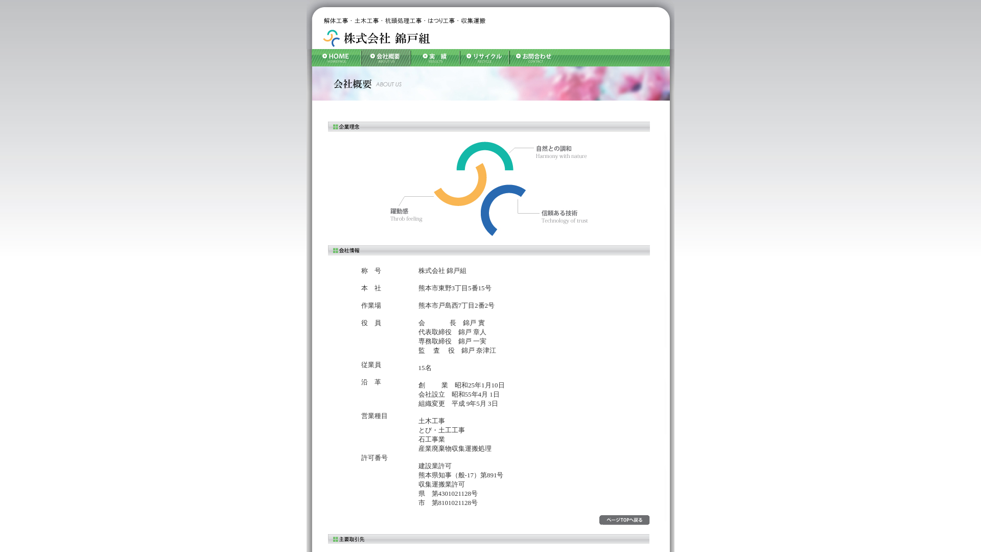 株錦戸組のメイン画像